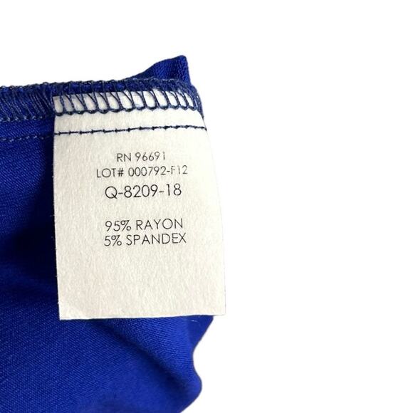 NWT Olian Blue Maternity Rayon Spandex Blend Long Sleeve Wrap Dress Medium - Picture 5 of 7